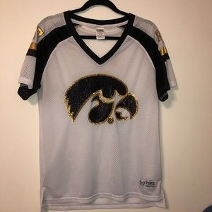 Victoria Secret PINK IOWA Hawkeye sequin Jersey